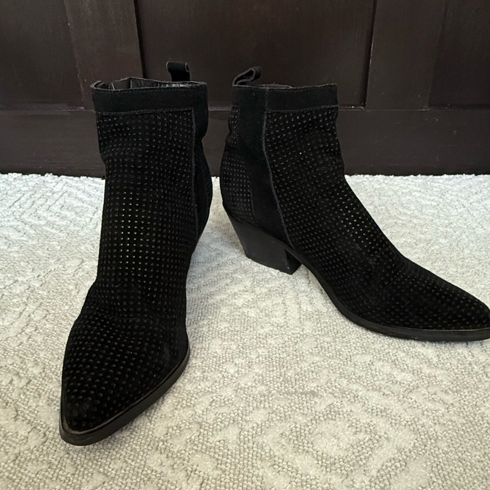 Black Suede Ankle Boots